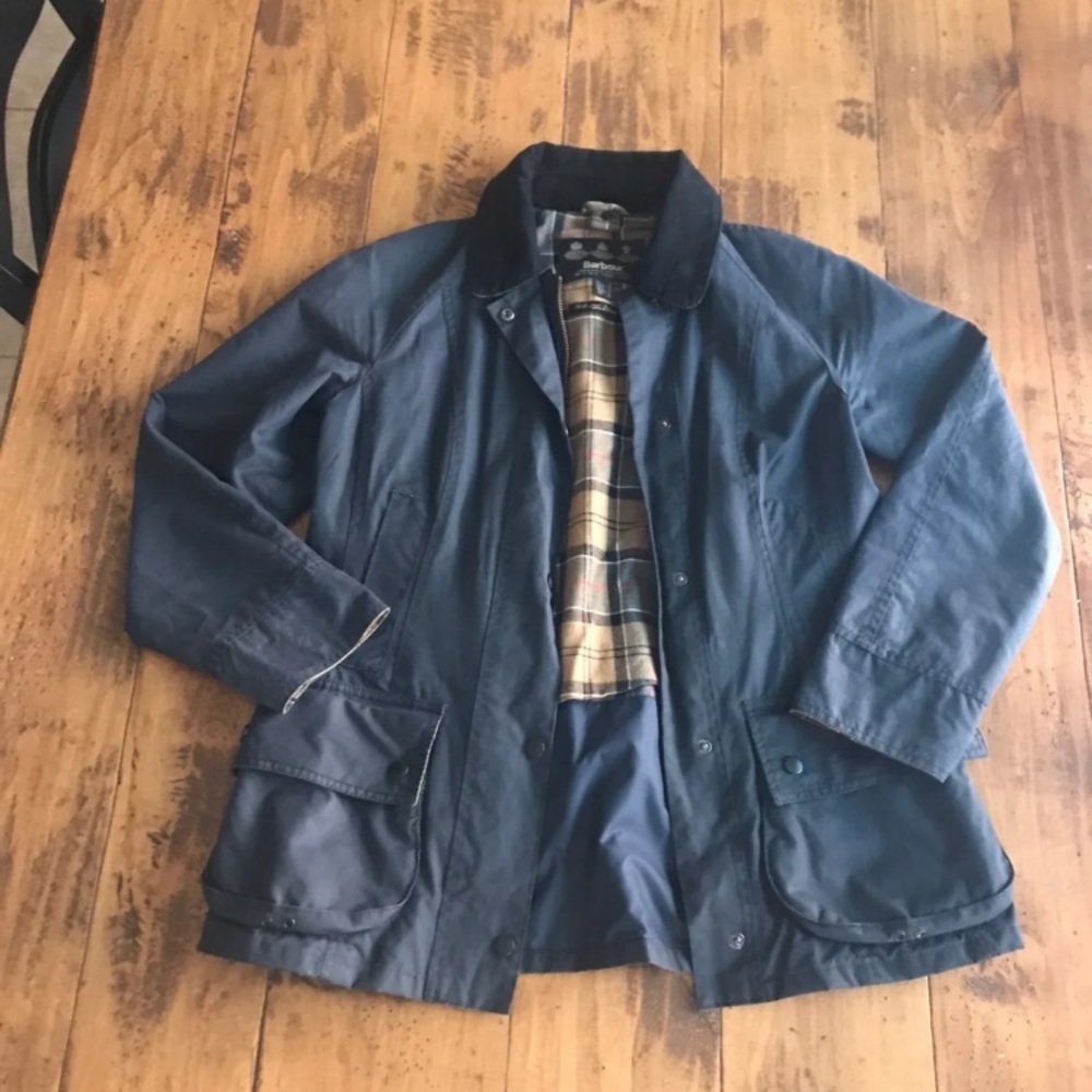 Barbour Classic Beadnell Dark Navy Wax Jacket